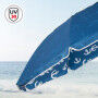 Parasol de plage Aktive Bleu 220 x 210 x 220 cm (6 Unités)
