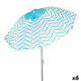 Parasol de plage Aktive Bleu Ø 200 cm 200 x 190 x 200 cm (6 Unités)