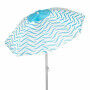 Parasol de plage Aktive Bleu Ø 200 cm 200 x 190 x 200 cm (6 Unités)