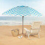 Parasol de plage Aktive Bleu Ø 200 cm 200 x 190 x 200 cm (6 Unités)