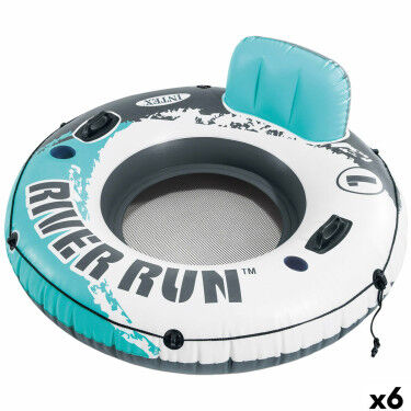 Bouée gonflable Intex Jaune Citron 135 x 55 x 135 cm (6 Unités)